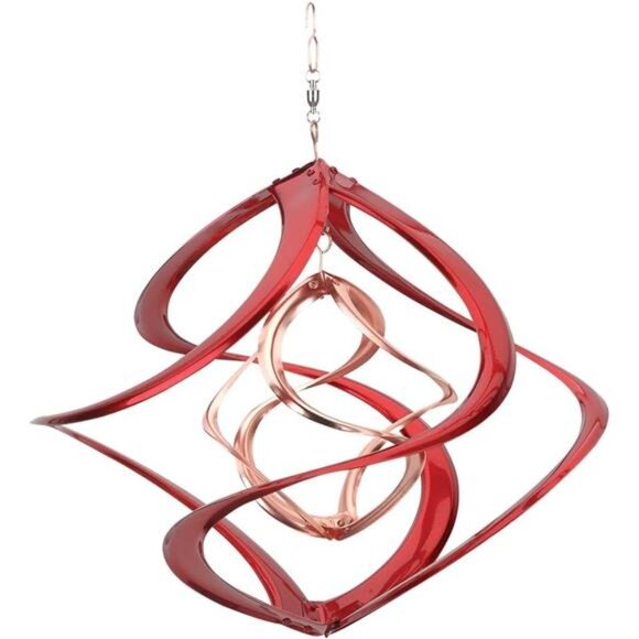 Red Carpet Studios Cosmix Copper and Red Wind Spinner - Picture 1 of 7